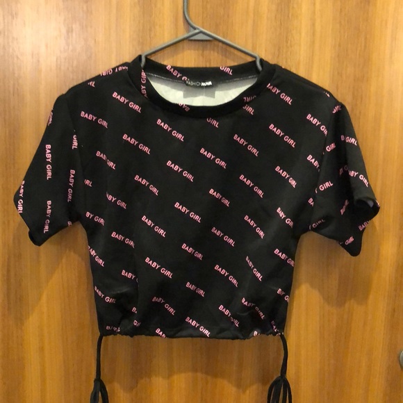 Fashion Nova Small Baby Girl Draw String T-shirt - Picture 3 of 3